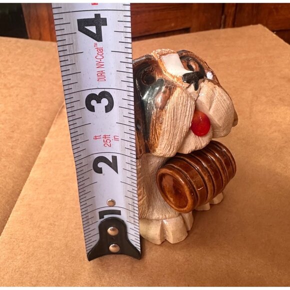 Artesania Rinconada 118 Adult St Bernard Dog Figurine  Glass Tongue Retired - Picture 8 of 10